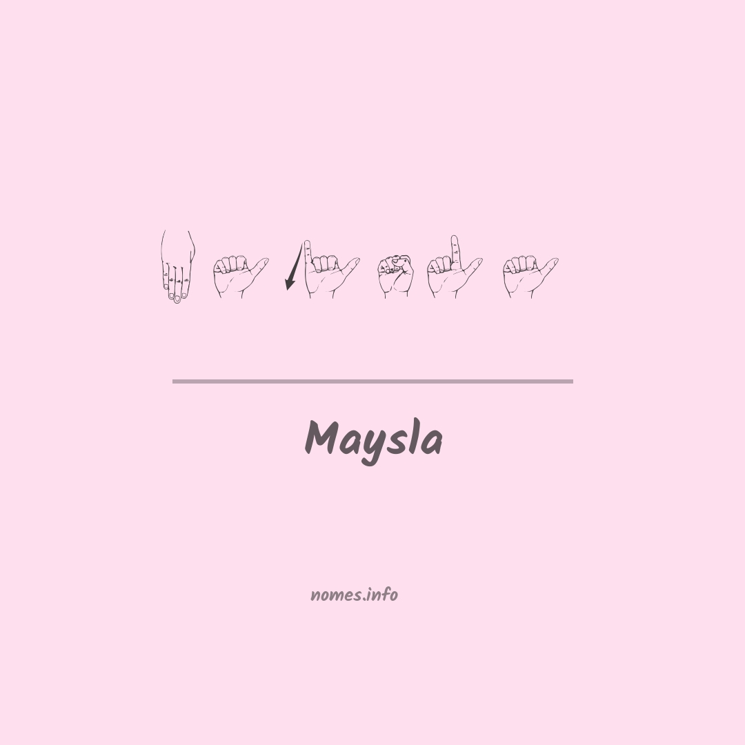 Maysla em Libras