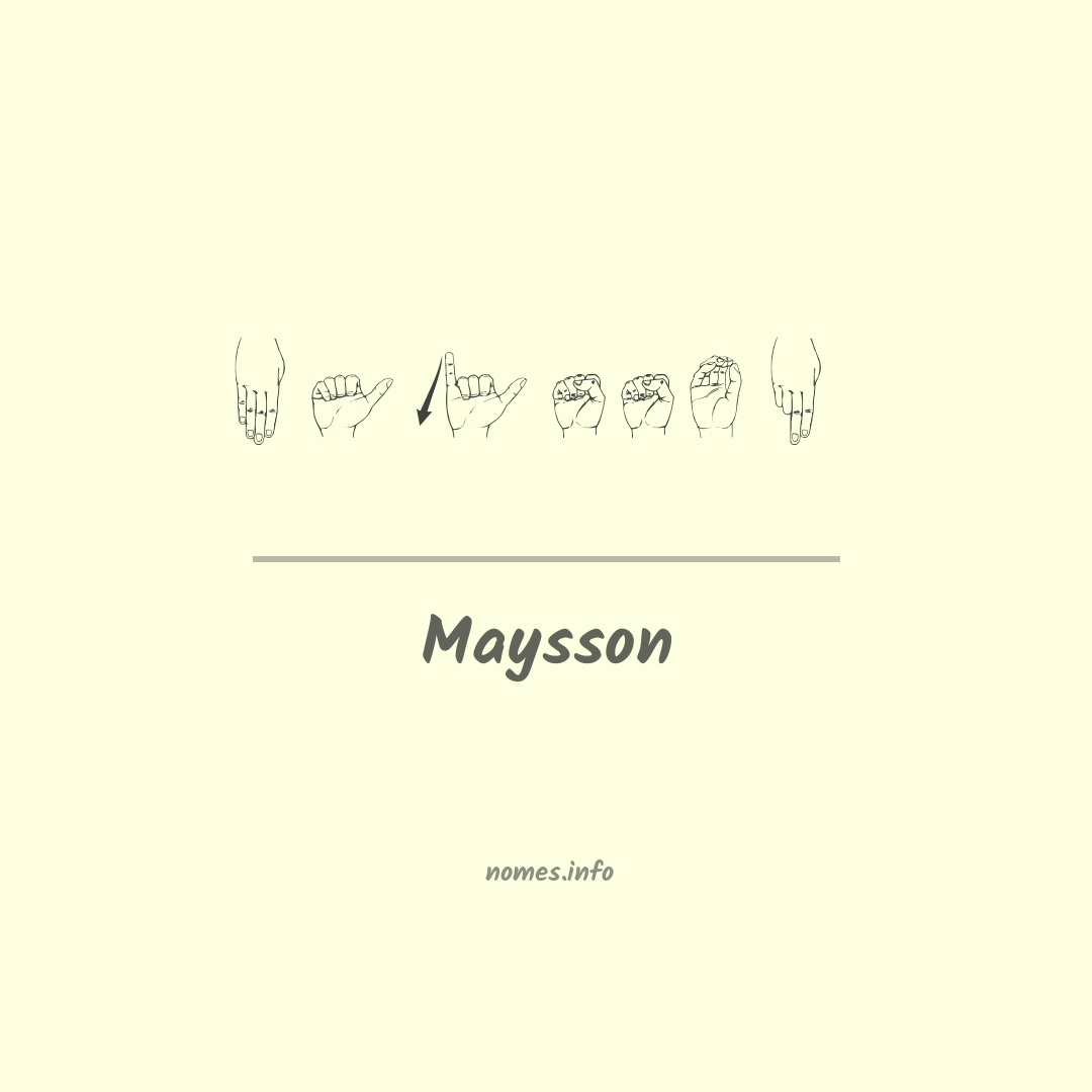Maysson em Libras