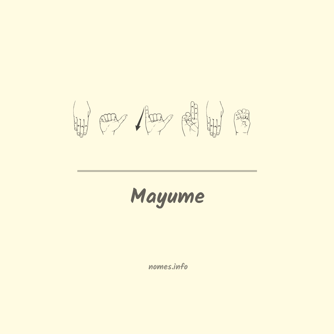 Mayume em Libras