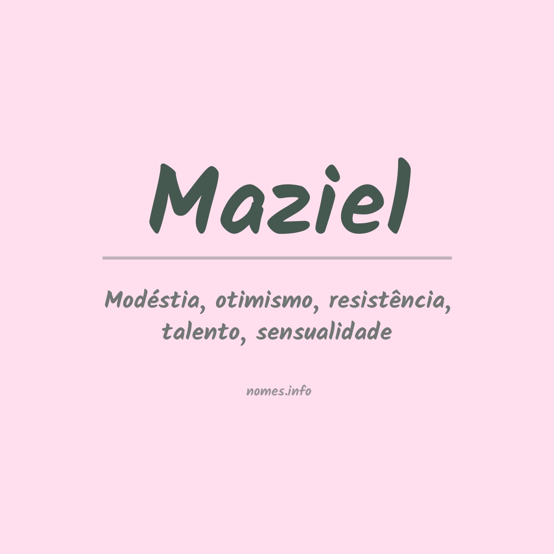 Significado do nome Maziel