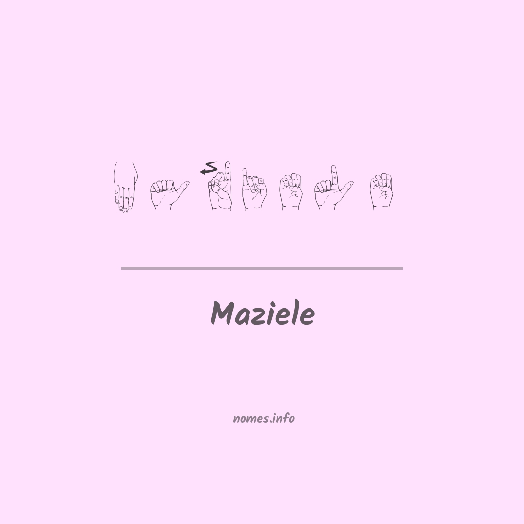 Maziele em Libras