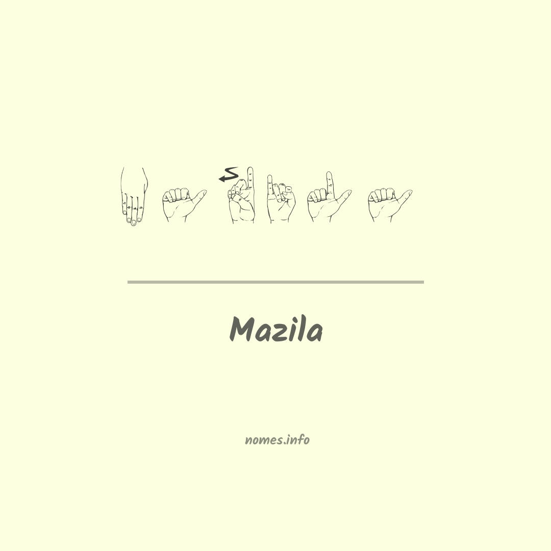 Mazila em Libras