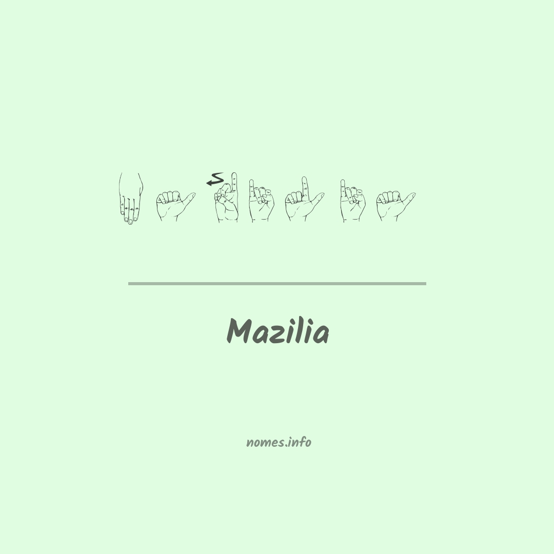Mazilia em Libras