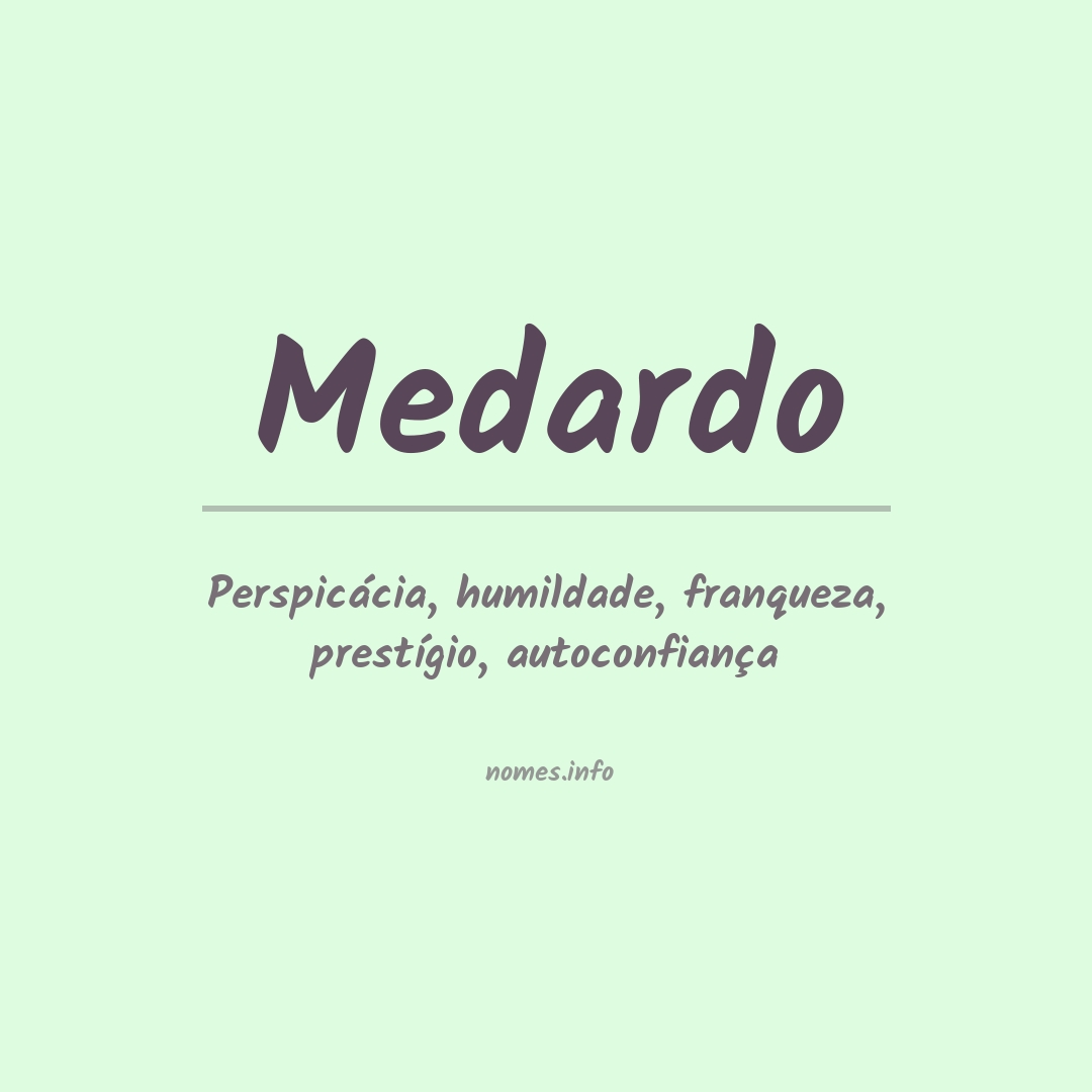 Significado do nome Medardo