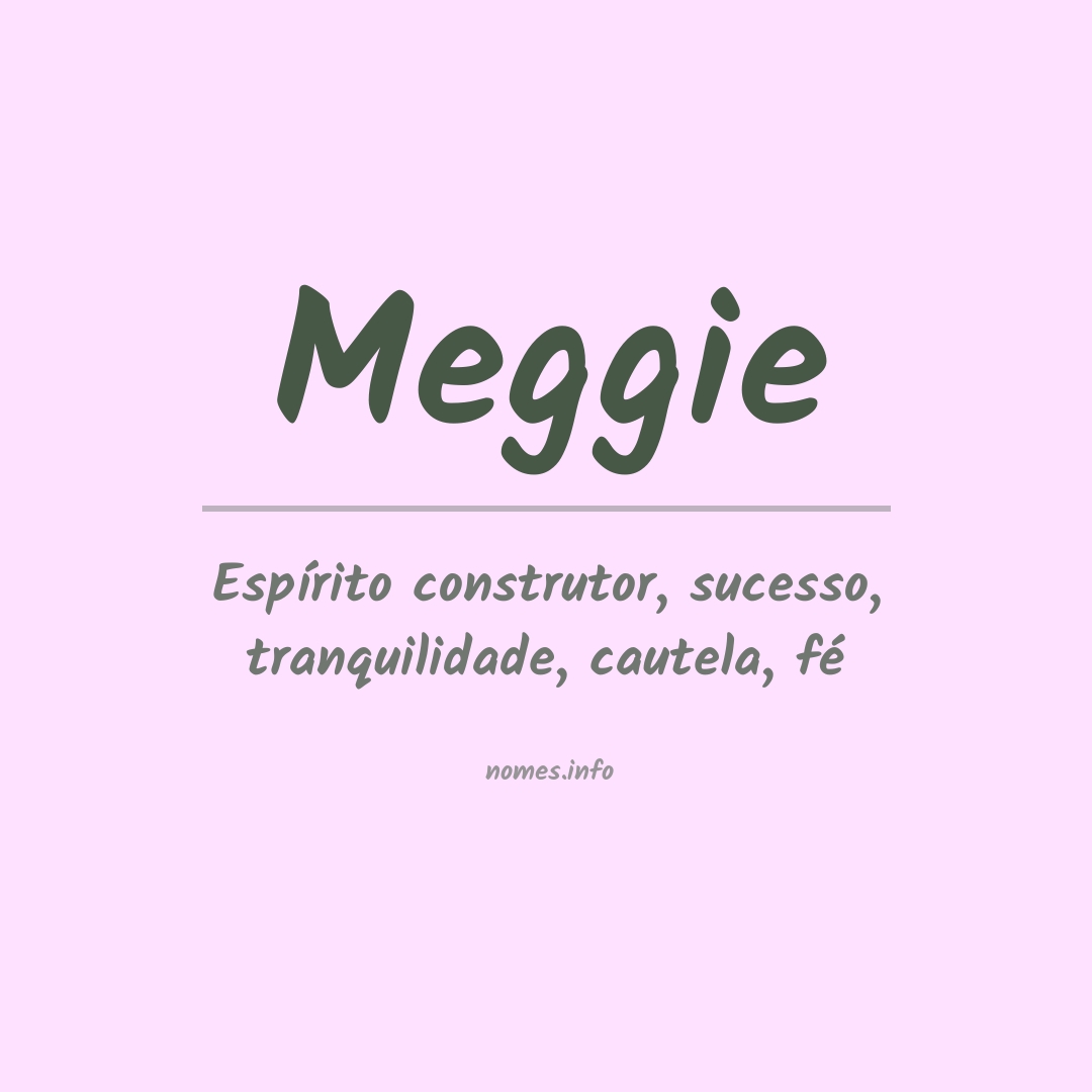 Significado do nome Meggie