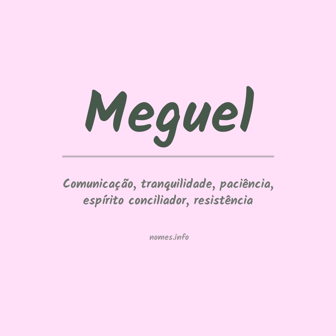 Significado do nome Meguel