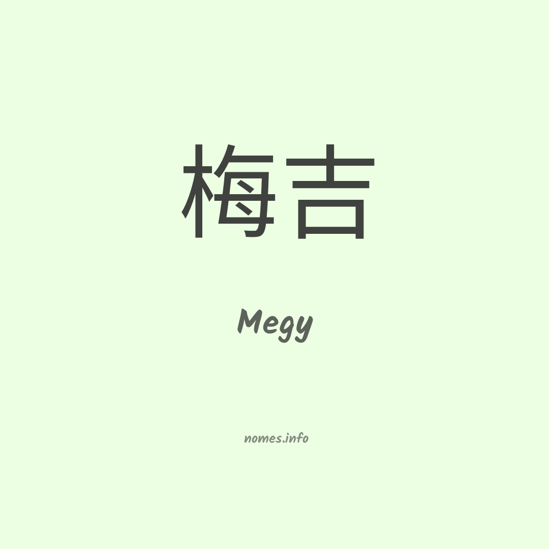 Megy em chinês