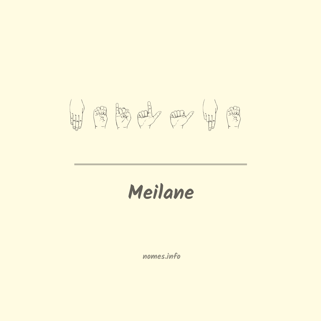 Meilane em Libras Meilane em Libras