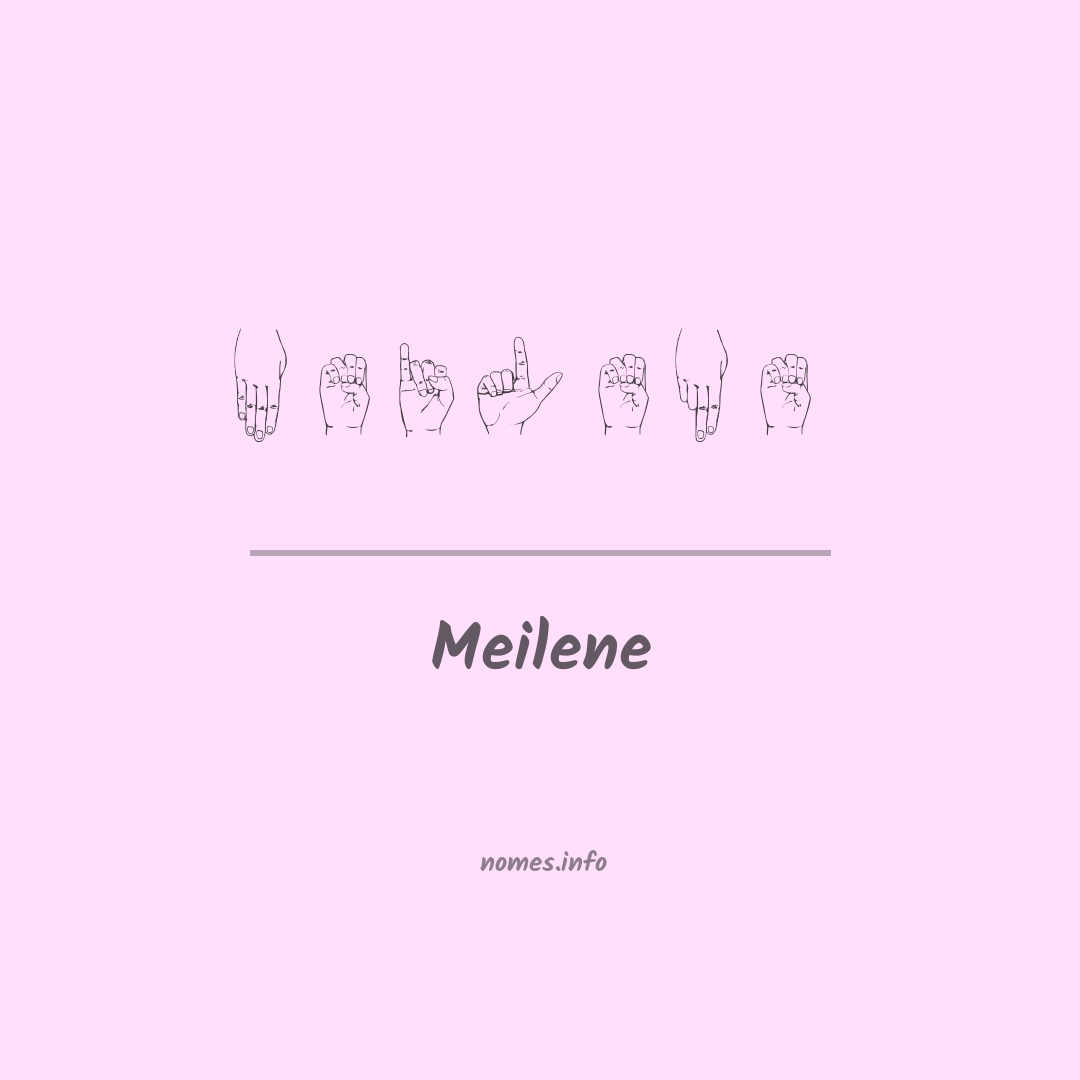 Meilene em Libras