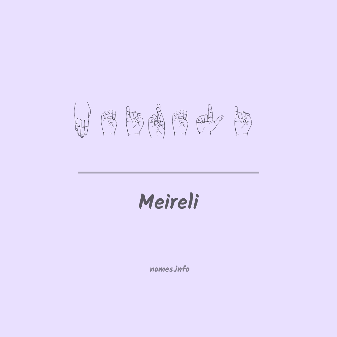 Meireli em Libras