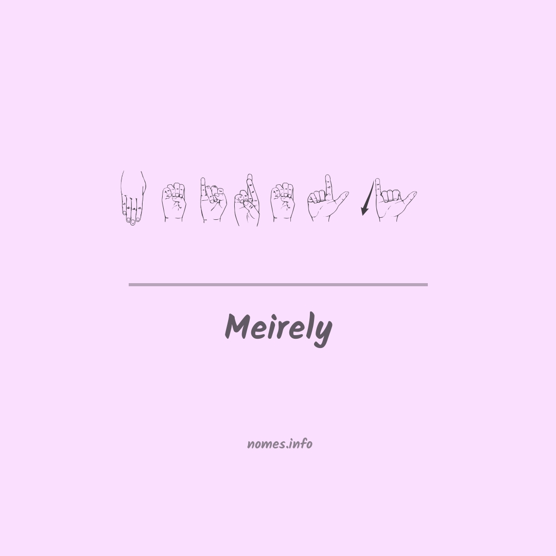 Meirely em Libras