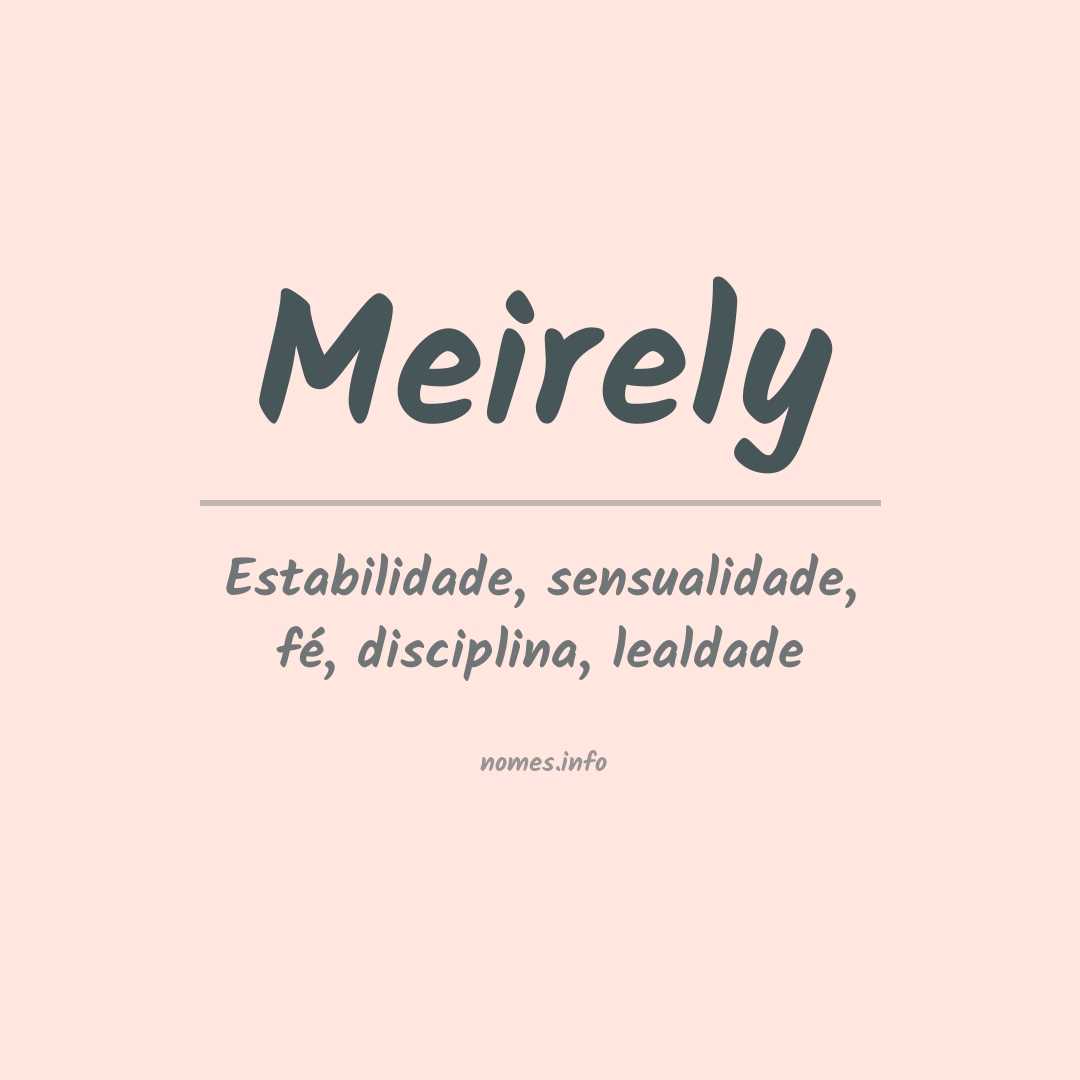 Significado do nome Meirely