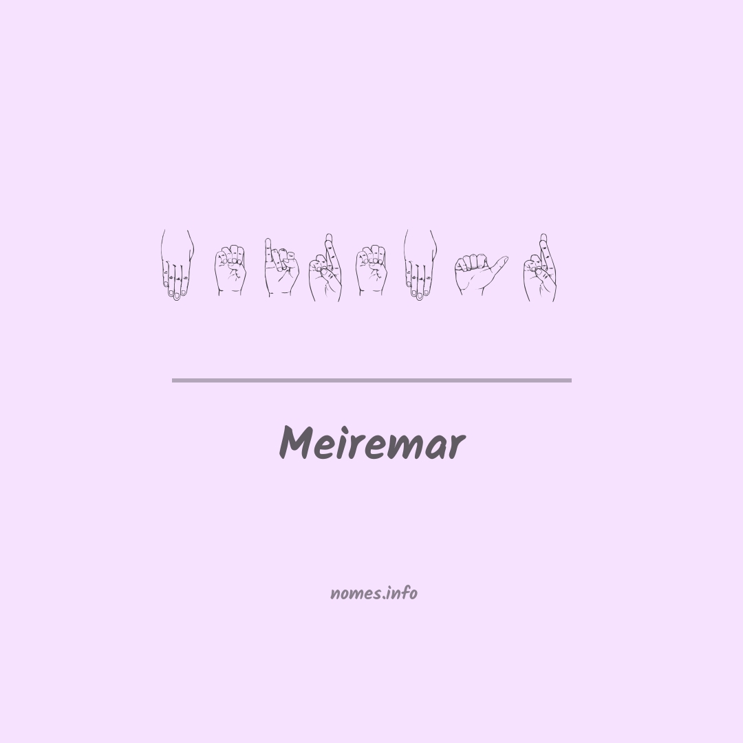 Meiremar em Libras