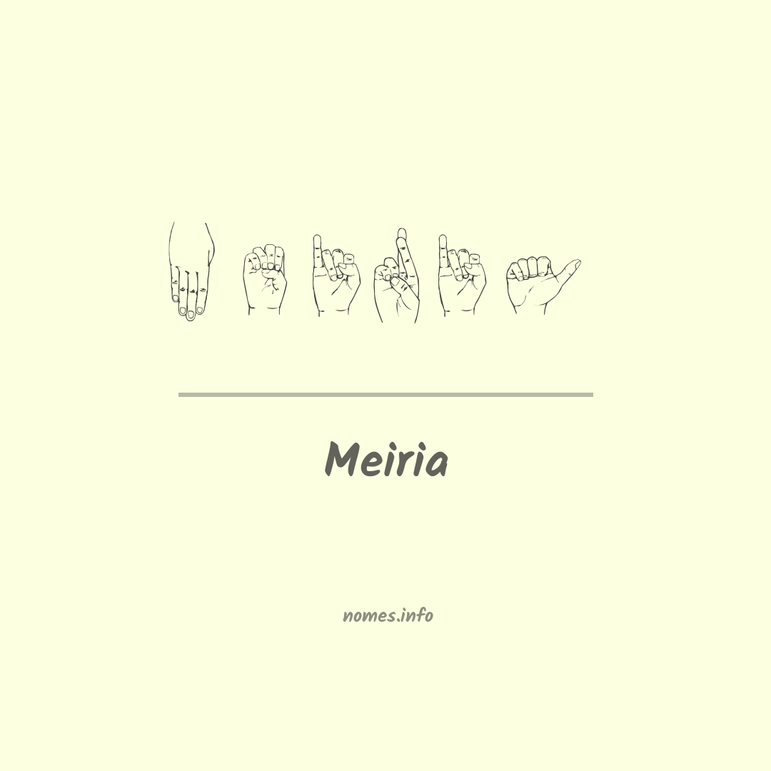Meiria em Libras