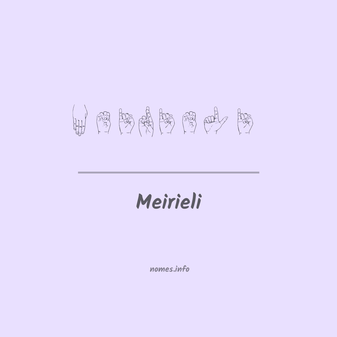 Meirieli em Libras
