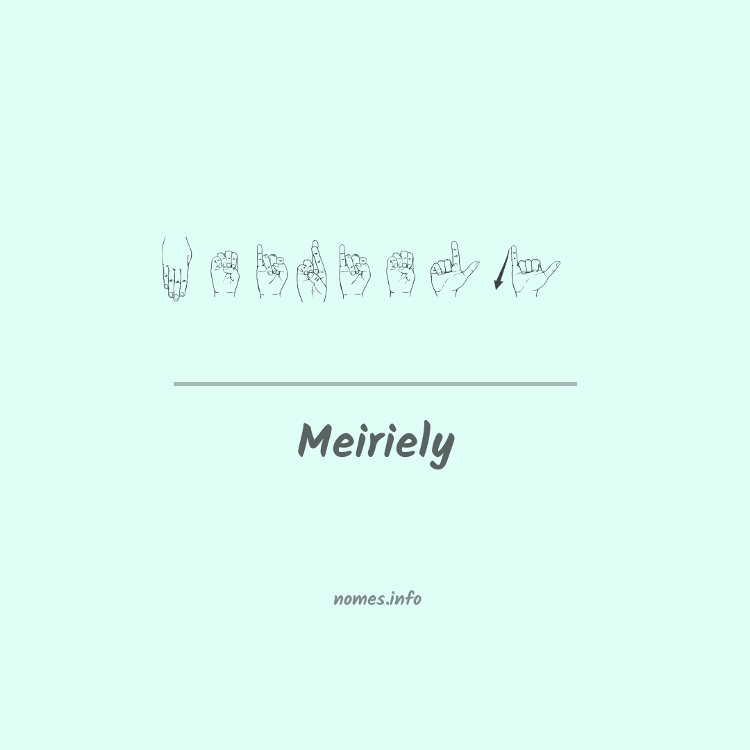 Meiriely em Libras