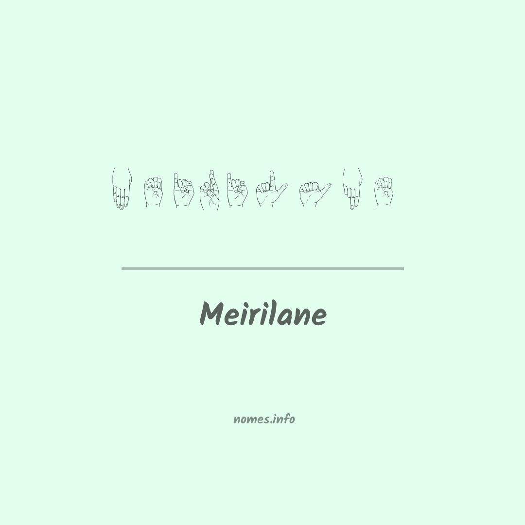 Meirilane em Libras
