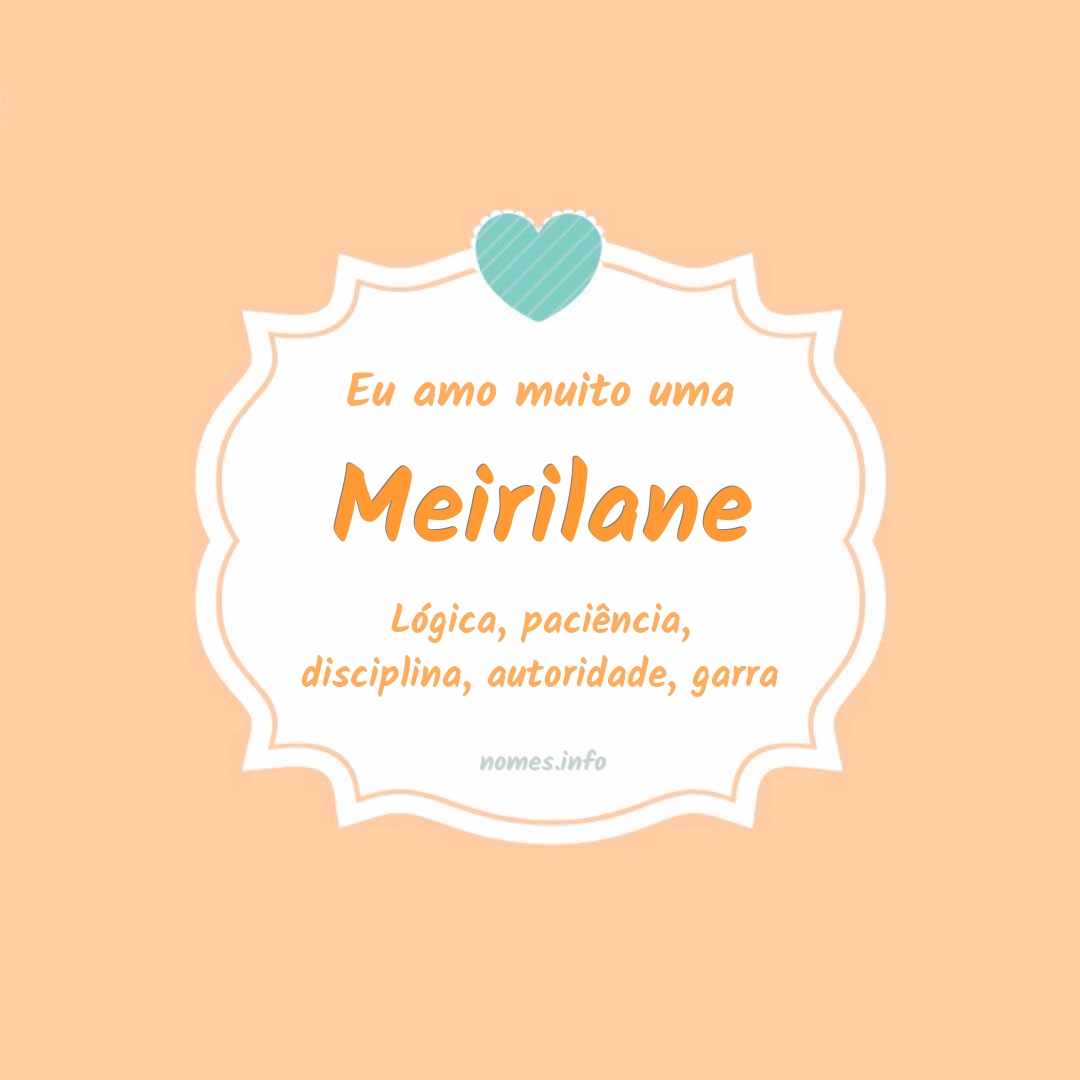 Eu amo muito Meirilane