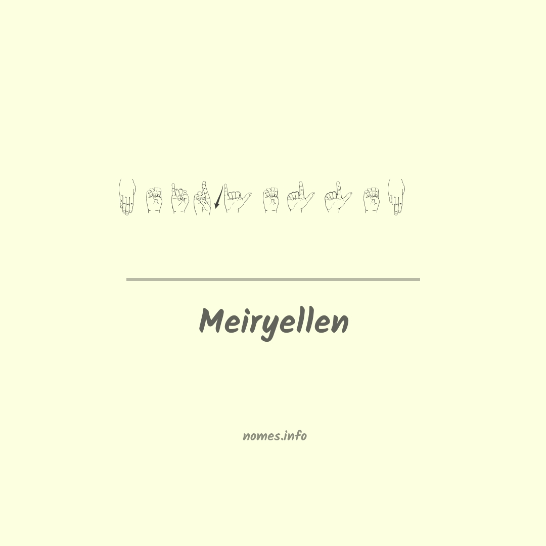 Meiryellen em Libras