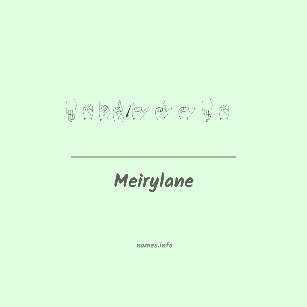 Meirylane em Libras