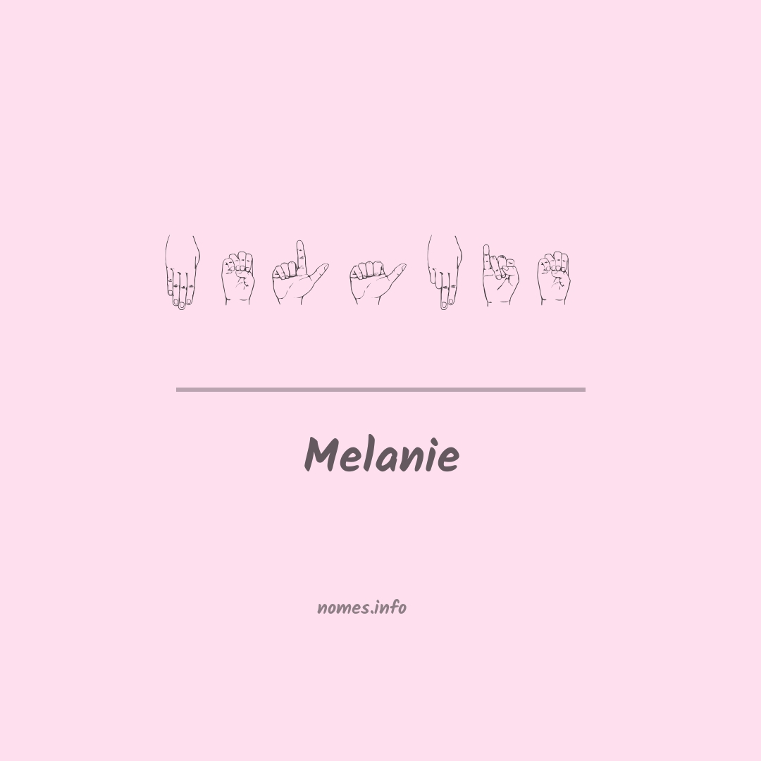 Melanie em Libras