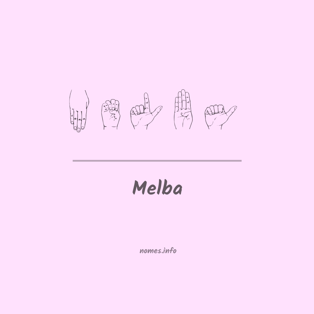 Melba em Libras