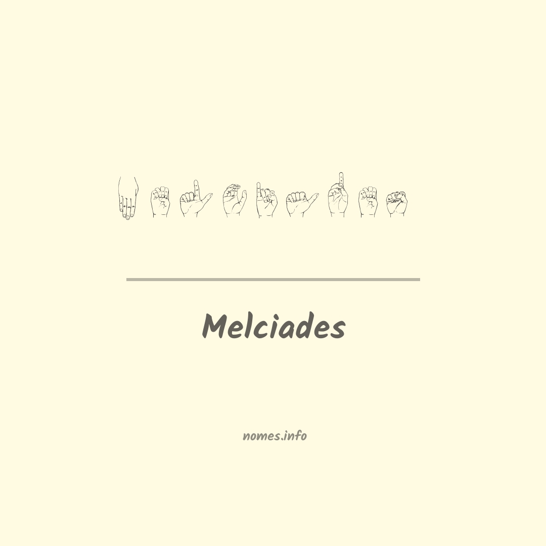 Melciades em Libras