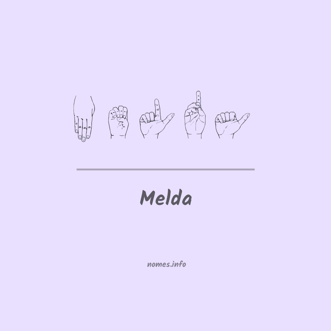Melda em Libras