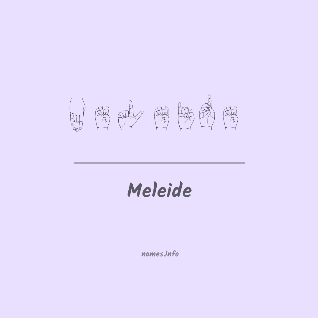 Meleide em Libras