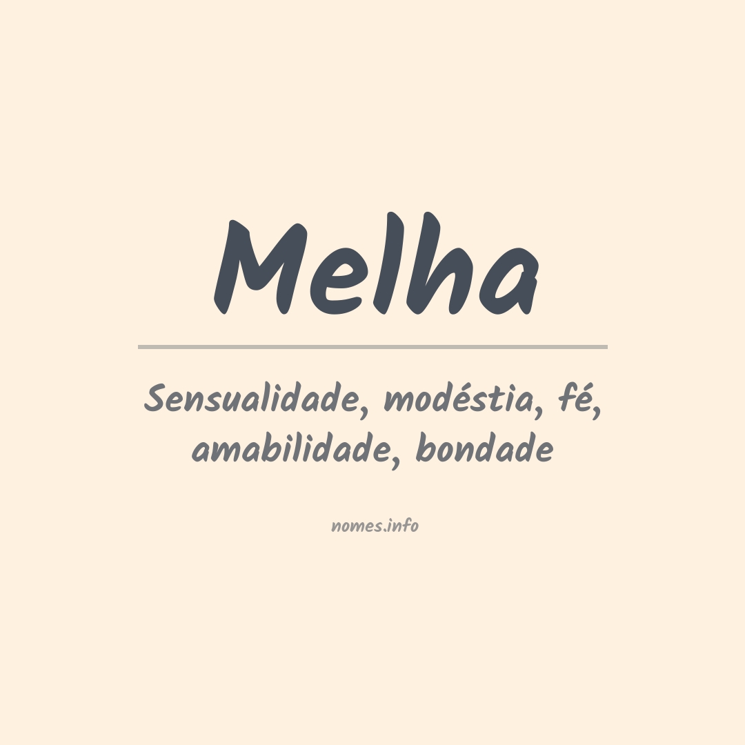 Significado do nome Melha