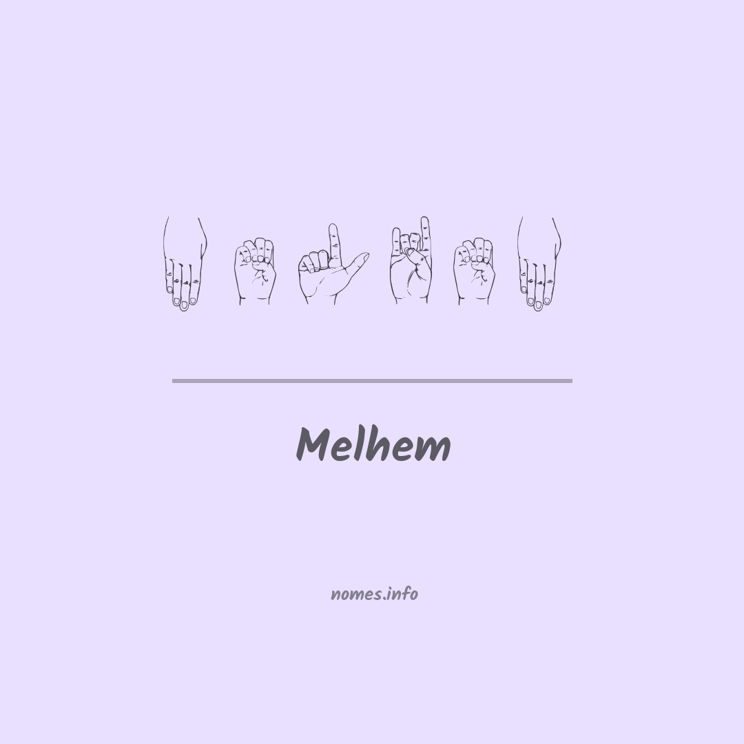 Melhem em Libras