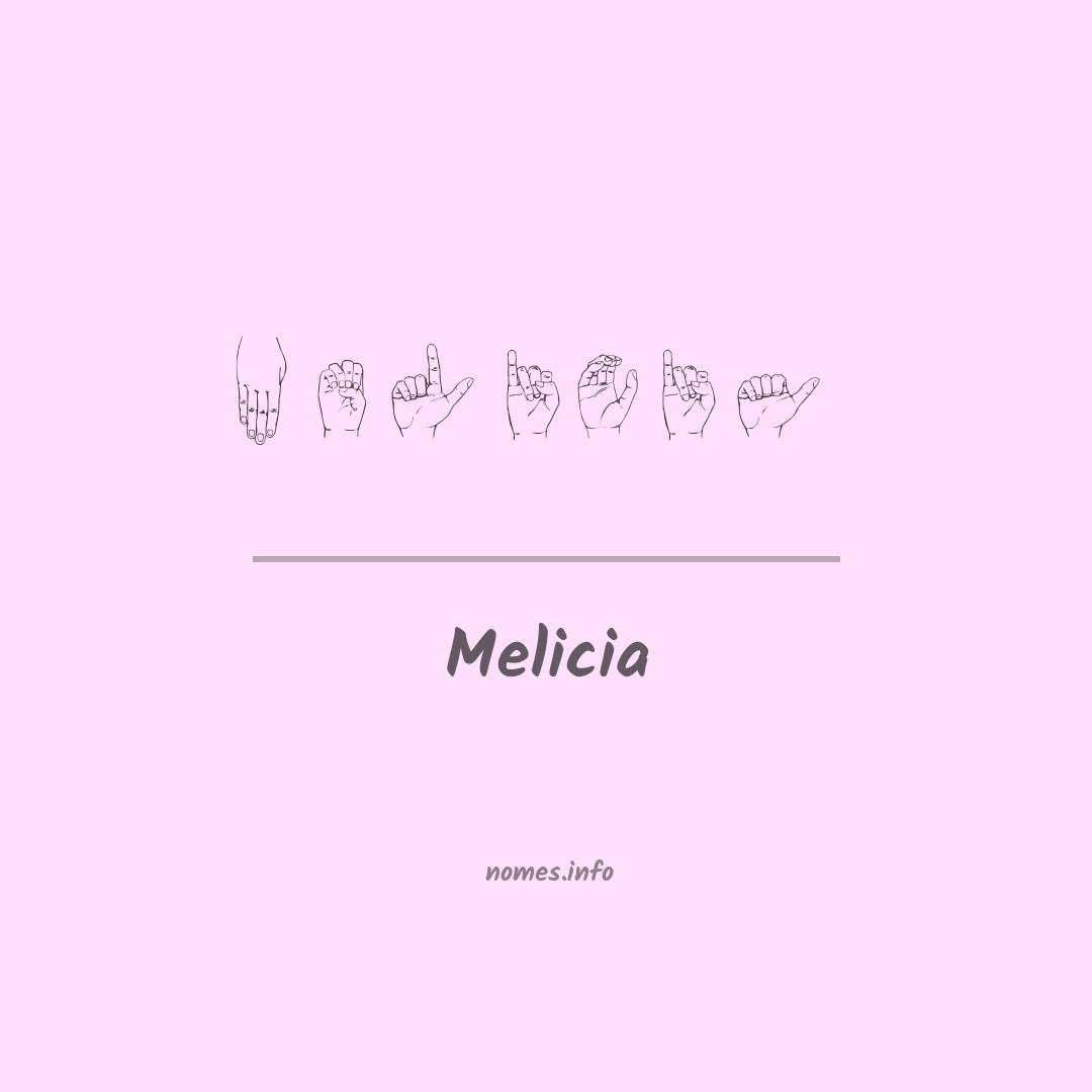 Melicia em Libras