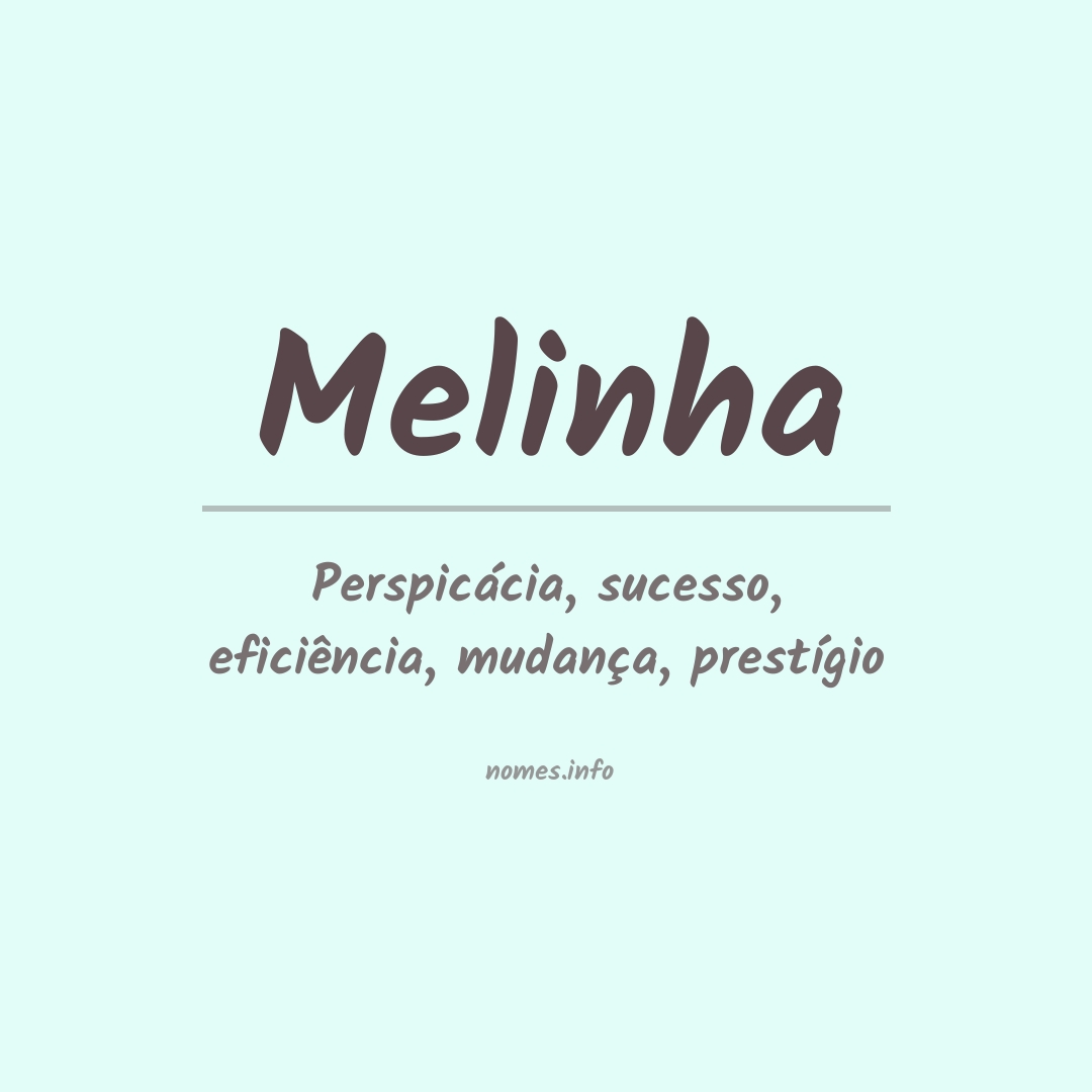 Significado do nome Melinha