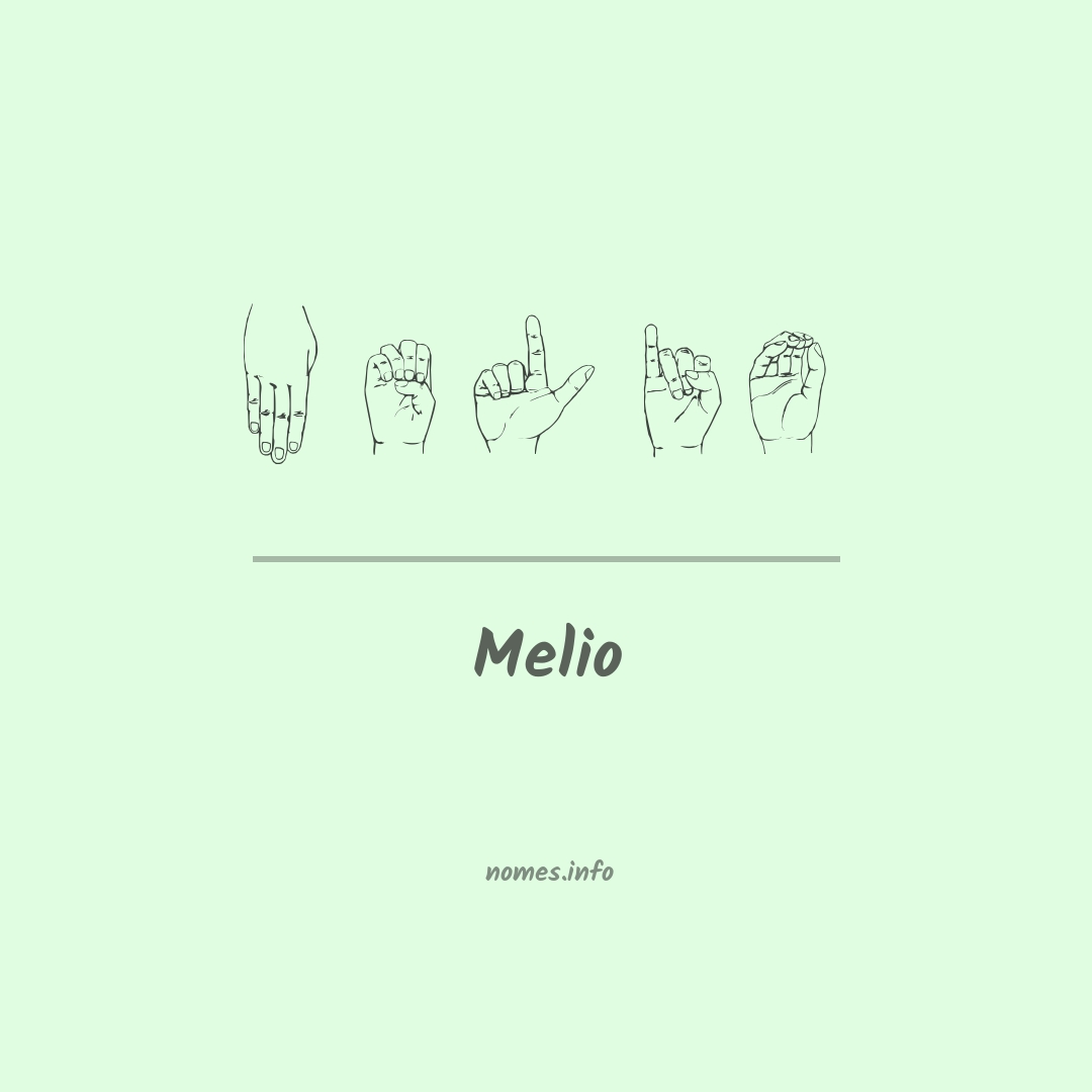 Melio em Libras