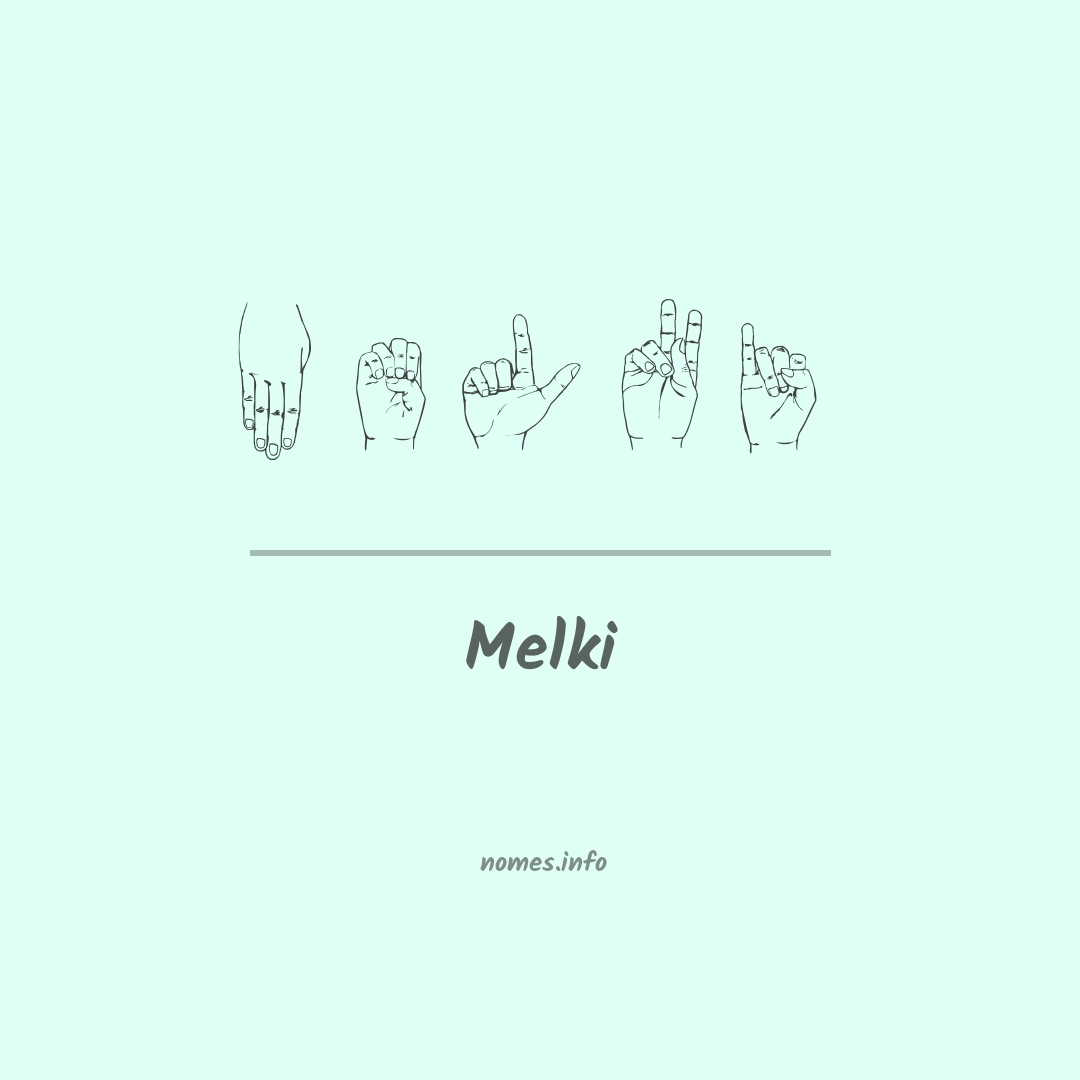 Melki em Libras