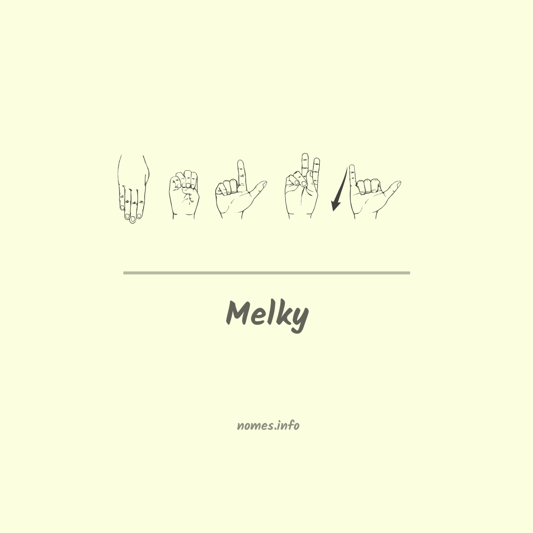 Melky em Libras