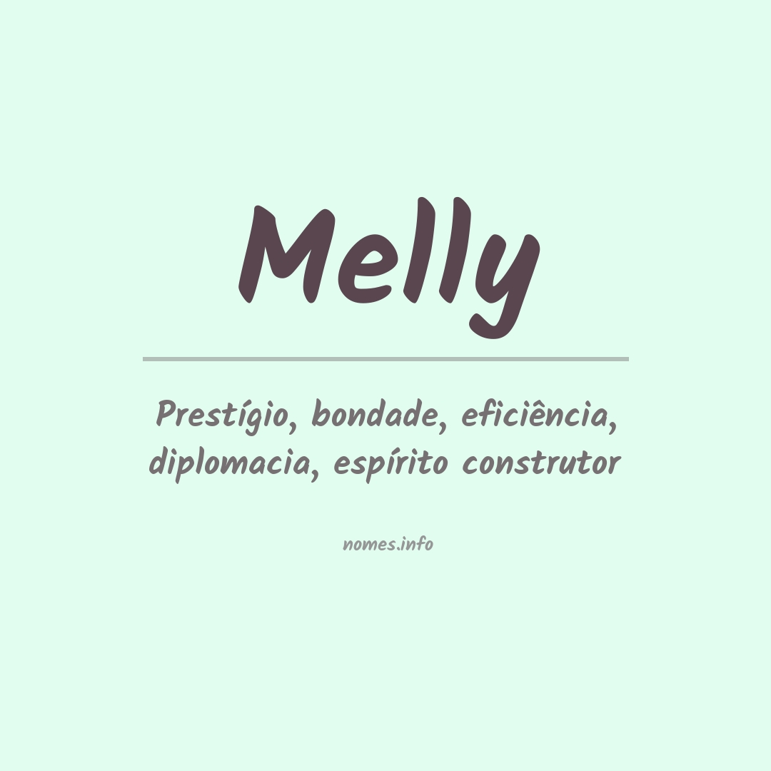 Significado do nome Melly