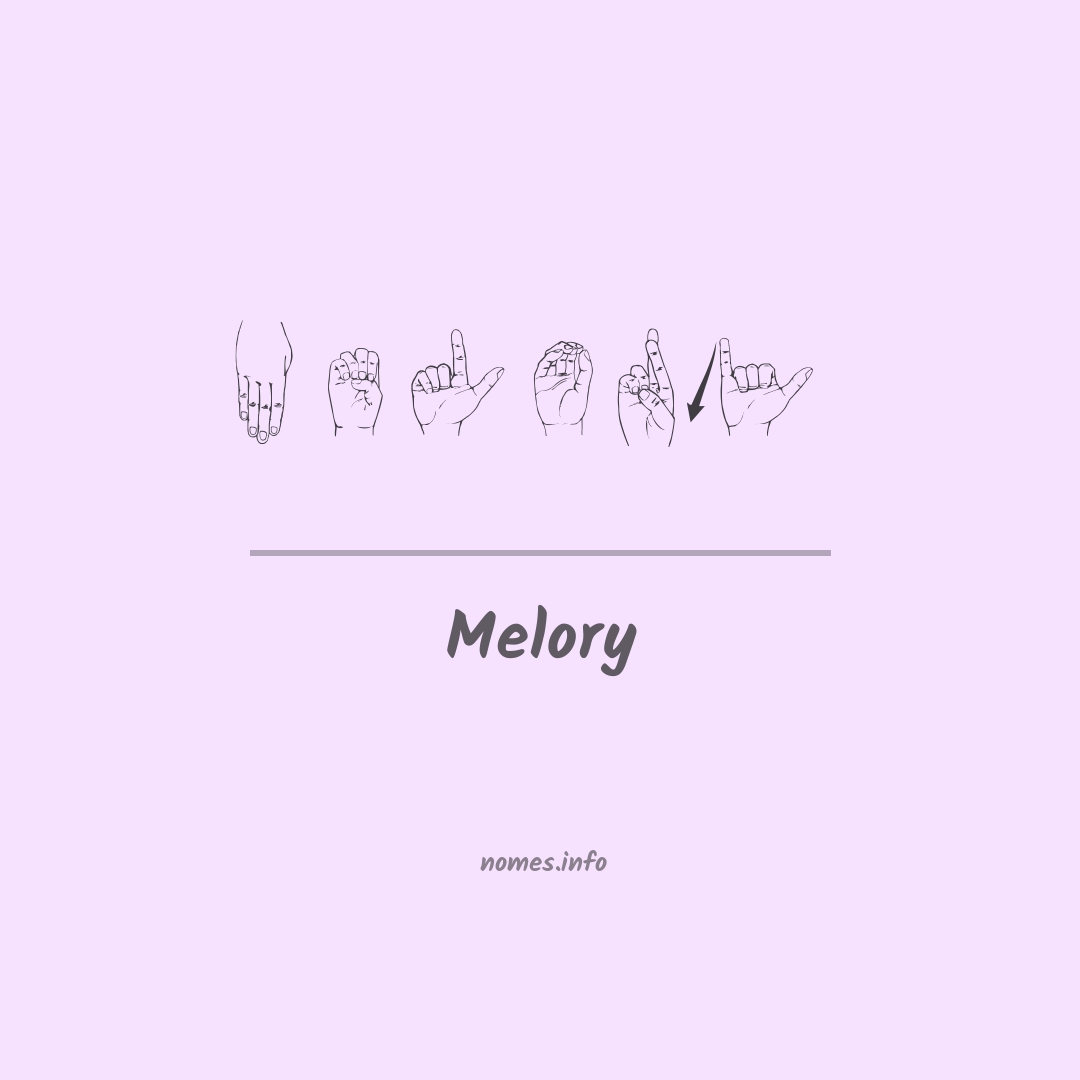 Melory em Libras