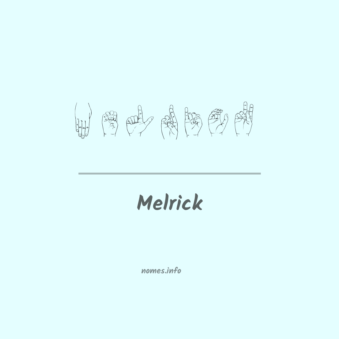 Melrick em Libras