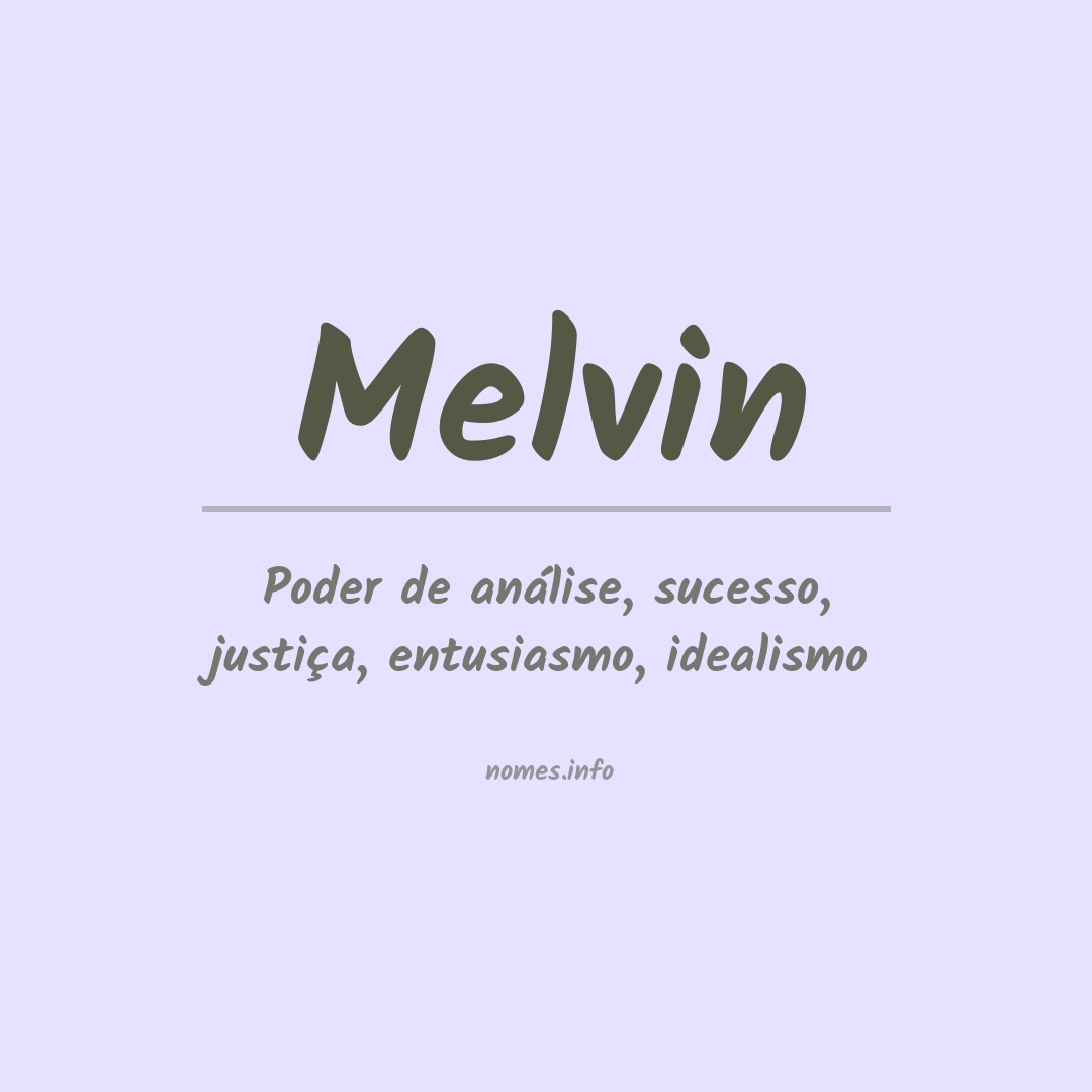 Significado do nome Melvin