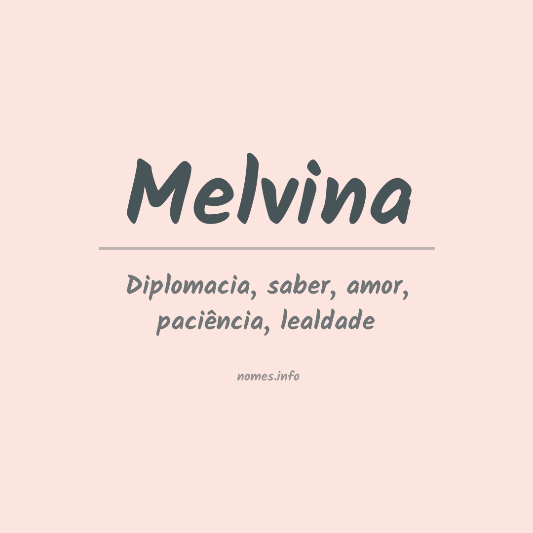Significado do nome Melvina