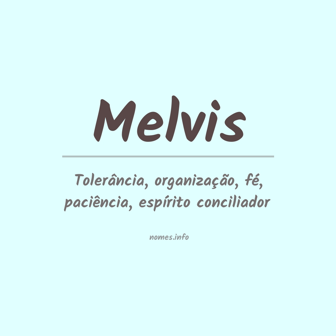 Significado do nome Melvis