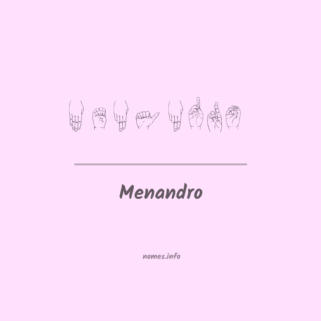 Menandro em Libras