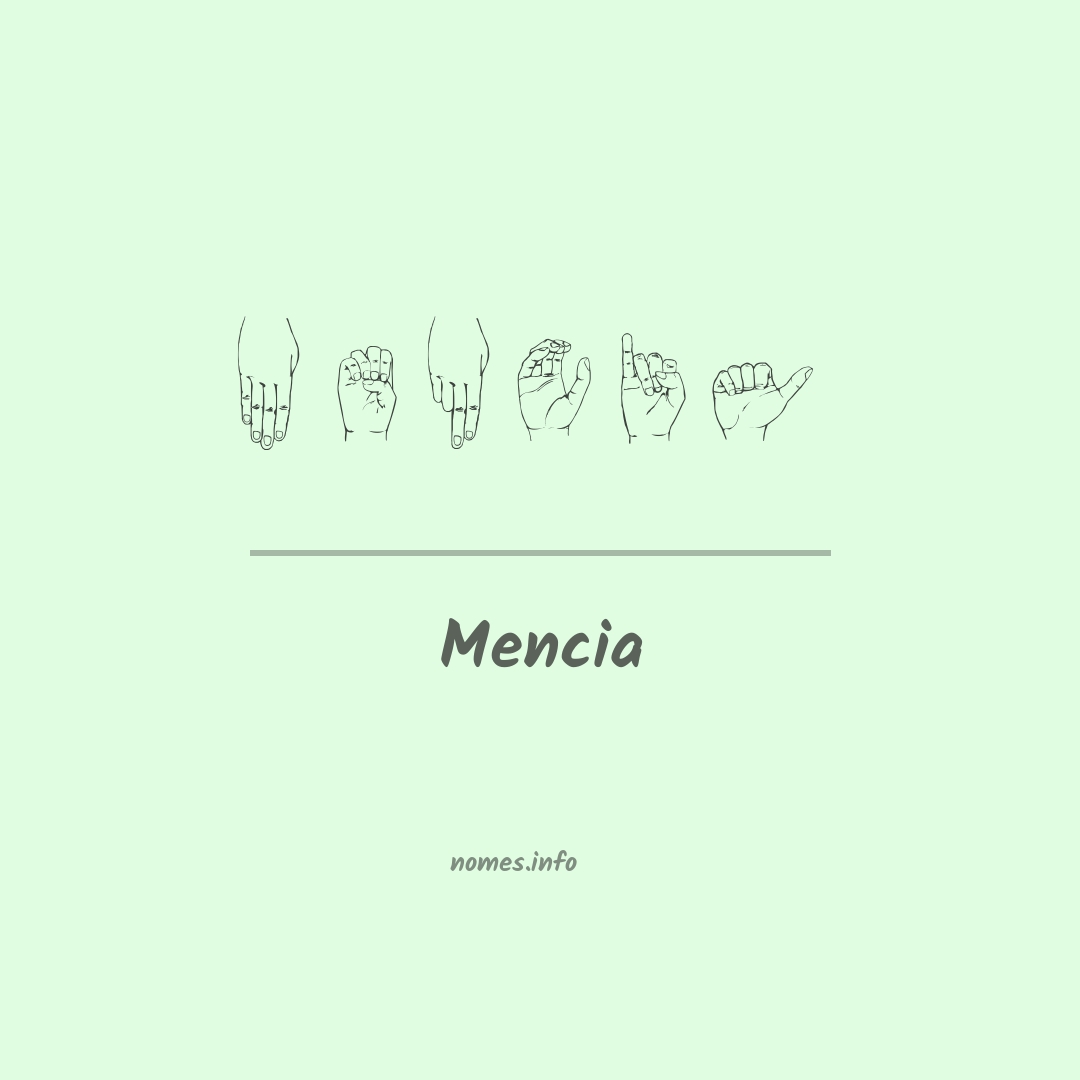 Mencia em Libras