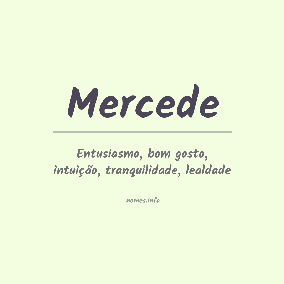 Significado do nome Mercede