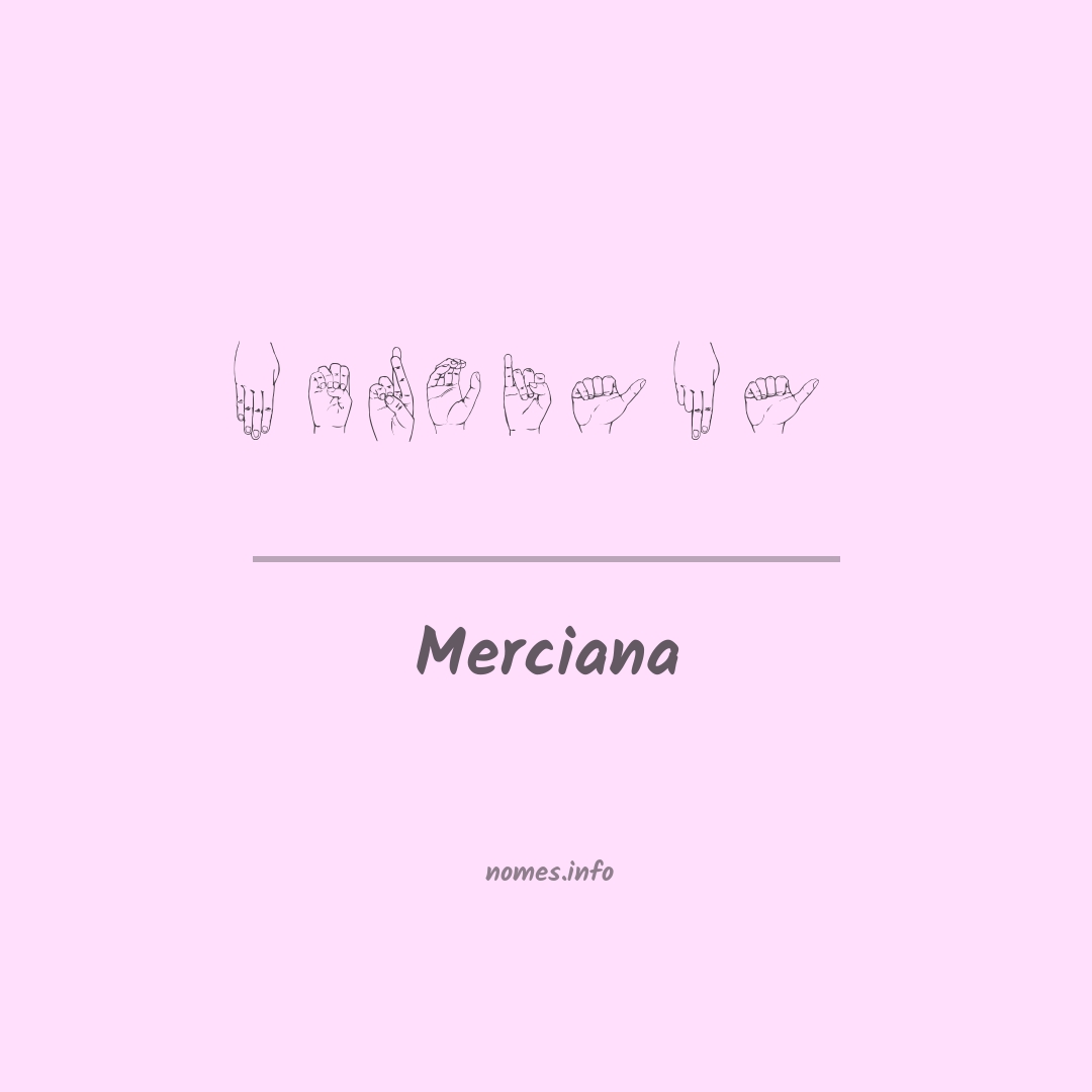 Merciana em Libras