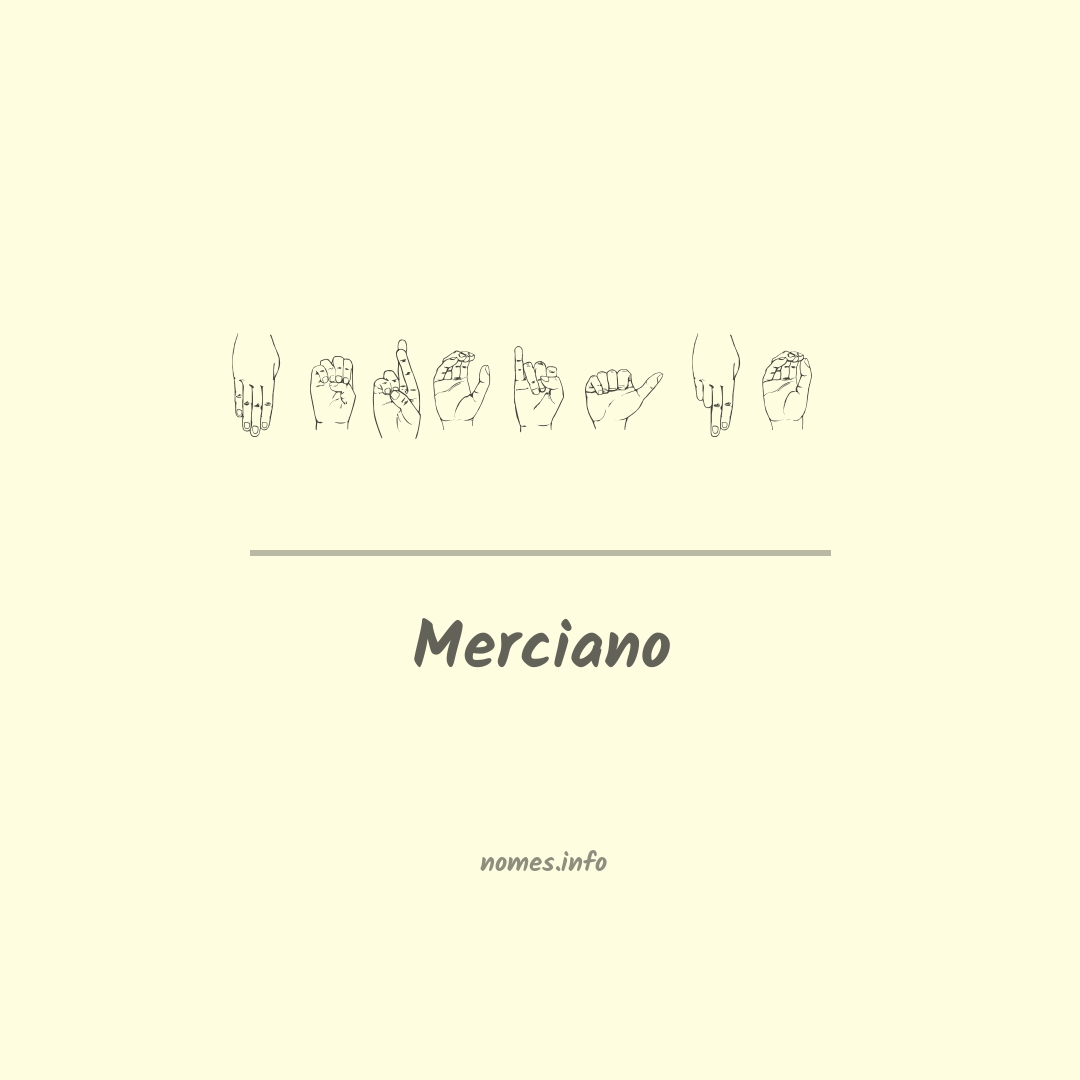Merciano em Libras