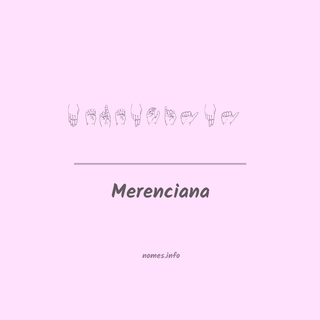 Merenciana em Libras