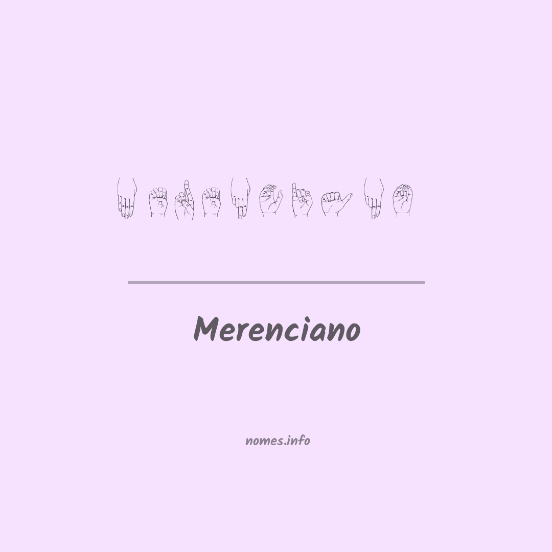 Merenciano em Libras