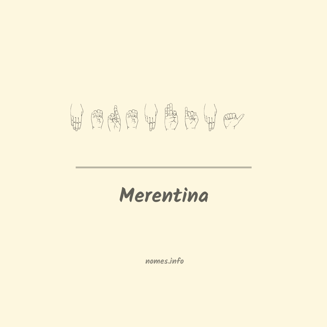 Merentina em Libras